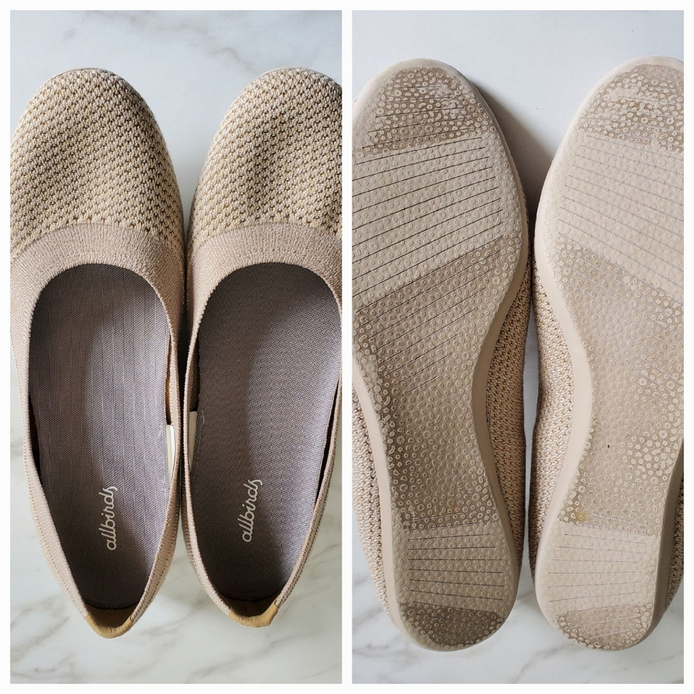 LOT OF 3 Allbirds Women's Ballerina Flats Tree Breezers 11W Beige, White, Grey - Picture 7 of 16